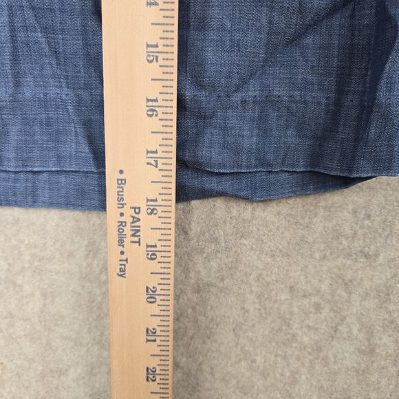 Ann Taylor Womens Blue Chambray Skirt Mid-Rise Size 8 Casual Lightweight Cotton - Picture 8 of 9
